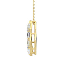 14K Yellow Gold Diamond 7/8 Ct.Tw. Fashion Pendant