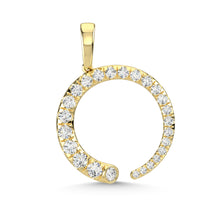 14K Yellow Gold Diamond 3/4 Ct.Tw. Fashion Pendant