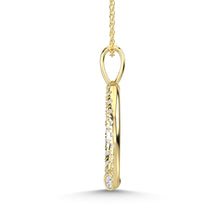 14K Yellow Gold Diamond 3/4 Ct.Tw. Fashion Pendant