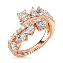 14K Rose Gold Diamond 1 1/2 Ct.Tw. Fashion Ring