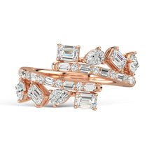 14K Rose Gold Diamond 1 1/2 Ct.Tw. Fashion Ring