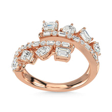 14K Rose Gold Diamond 1 1/2 Ct.Tw. Fashion Ring