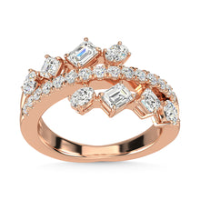14K Rose Gold Diamond 1 1/2 Ct.Tw. Fashion Ring