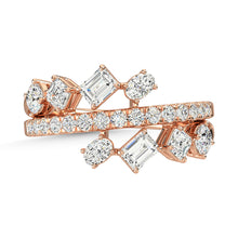 14K Rose Gold Diamond 1 1/2 Ct.Tw. Fashion Ring