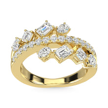 14K Yellow Gold Diamond 1 1/2 Ct.Tw. Fashion Ring