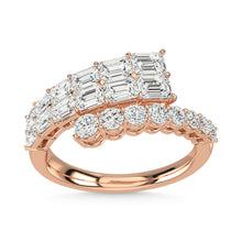 14K Rose Gold Diamond 1 7/8 Ct.Tw. Fashion Ring
