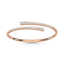 14K Rose Gold Diamond 2 5/8 Ct.Tw. Fashion Bangle