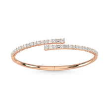 14K Rose Gold Diamond 2 1/2 Ct.Tw. Fashion Bangle