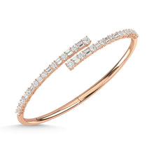 14K Rose Gold Diamond 2 1/2 Ct.Tw. Fashion Bangle