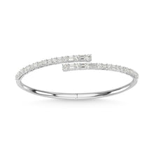 14K White Gold Diamond 2 1/2 Ct.Tw. Fashion Bangle