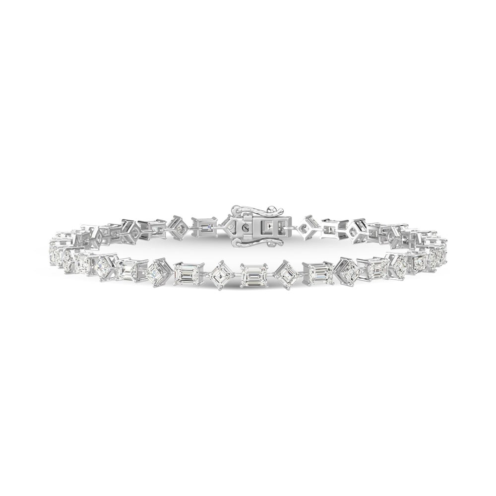 14K White Gold Diamond 4 3/4 Ct.Tw. Fashion Bracelet