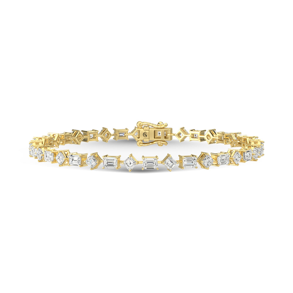 14K Yellow Gold Diamond 4 3/4 Ct.Tw. Fashion Bracelet