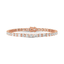 14K Rose Gold Diamond 6 1/2 Ct.Tw. Fashion Bracelet