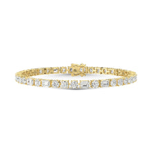 14K Yellow Gold Diamond 6 1/2 Ct.Tw. Fashion Bracelet