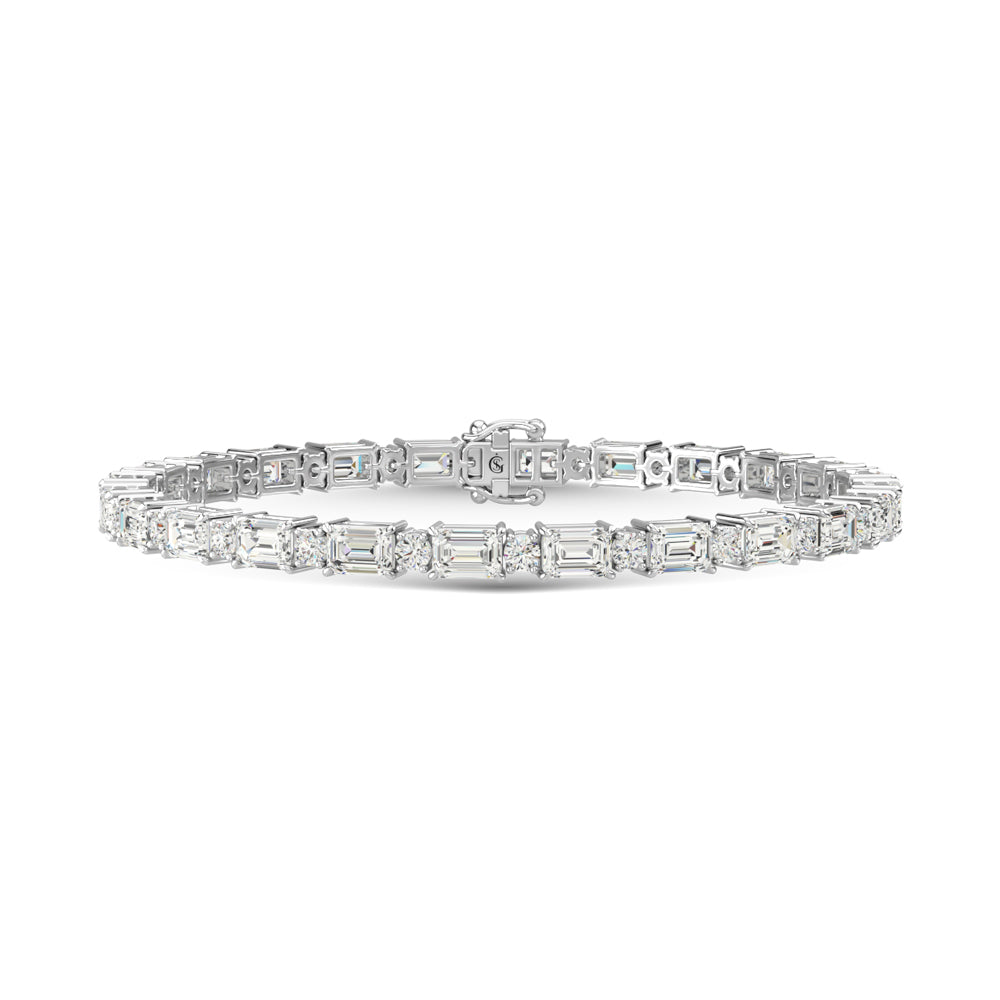 14K White Gold Diamond 8 7/8 Ct.Tw. Fashion Bracelet