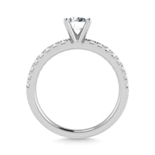 10K White Gold Lab Grown Diamond 1 Ct.Tw. Engagement Ring