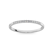 10K White Gold Lab Grown Diamond 1/10 Ct.Tw. Machine Band