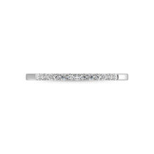 10K White Gold Lab Grown Diamond 1/10 Ct.Tw. Machine Band