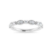 10K White Gold Lab Grown Diamond 1/4 Ct.Tw. Stackable Band