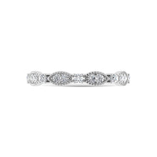 10K White Gold Lab Grown Diamond 1/4 Ct.Tw. Stackable Band