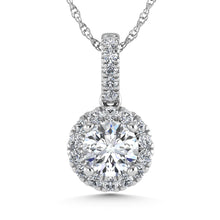 14K White Gold Lab Grown Diamond 7/8 Ct.Tw. Fashion Pendant