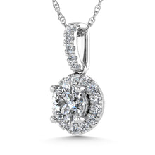 14K White Gold Lab Grown Diamond 7/8 Ct.Tw. Fashion Pendant