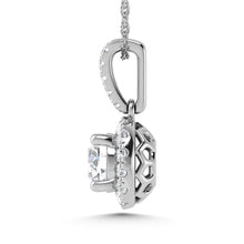 14K White Gold Lab Grown Diamond 7/8 Ct.Tw. Fashion Pendant