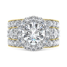 14K  Yellow Gold Lab Grown Diamond 8 Ct.Tw.( 4 Ctw Center) Engagement Ring