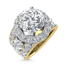 14K  Yellow Gold Lab Grown Diamond 8 Ct.Tw.( 4 Ctw Center) Engagement Ring