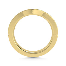14K Yellow Gold Lab Grown Diamond 1/2 Ct.Tw. Channel Set Curve Wedding Band