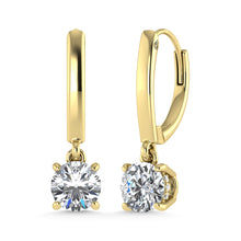14K Yellow Gold Lab Grown Diamond 3 Ct.Tw. Dangler Earrings