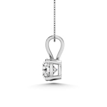 14K White Gold Lab Grown Diamond 1 1/2 Ct.Tw. Solitaire Pendant