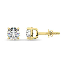 14K Yellow Gold Lab Grown Diamond 2/3 Ct.Tw. Solitaire Studs