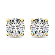 14K Yellow Gold Lab Grown Diamond 1 1/2 Ct.Tw. Solitaire Studs