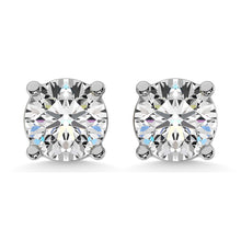 14K White Gold 1/6 Ct.Tw. Premium Diamond Stud Earrings