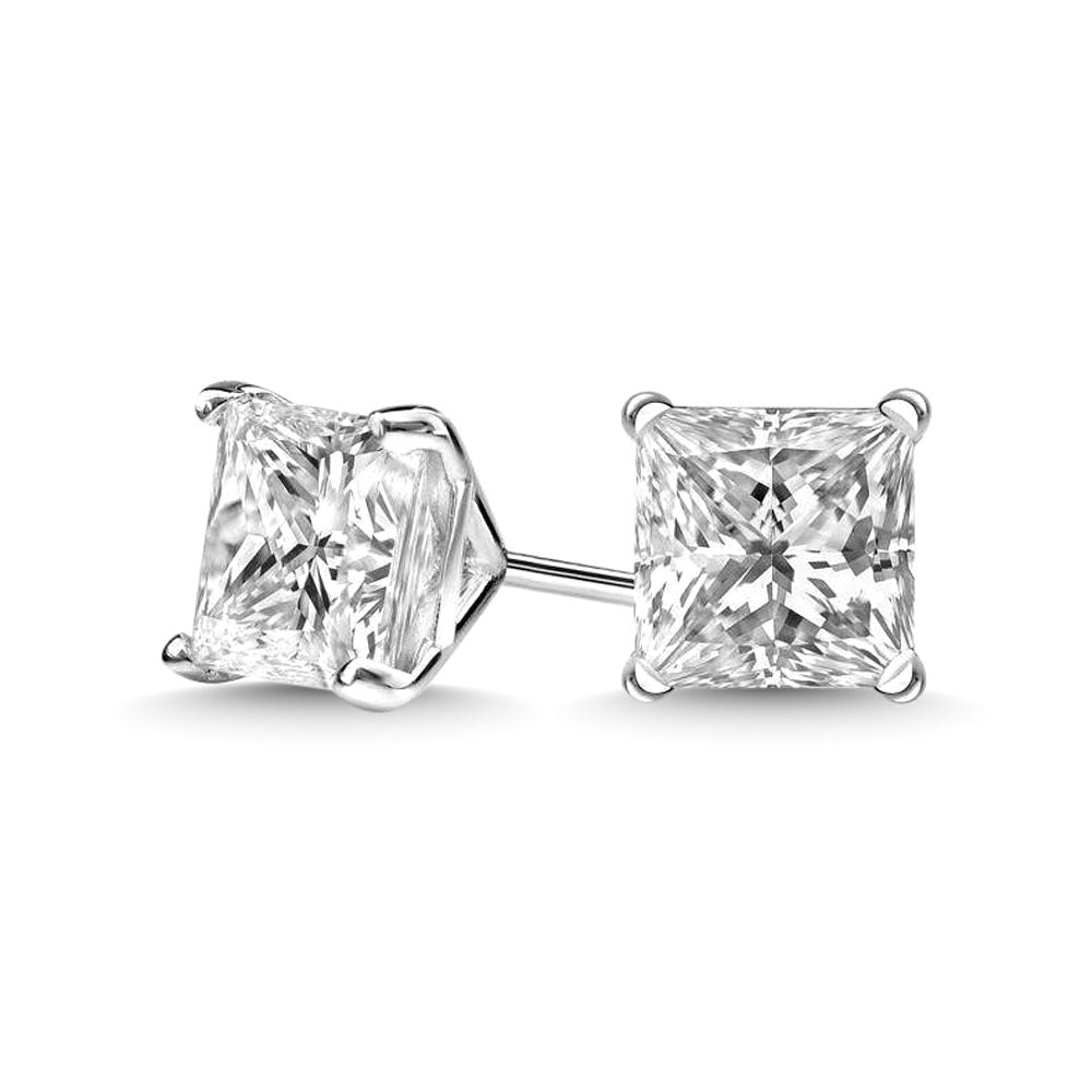 14K White Gold 1/5 Ct.Tw. Premium Diamond Stud Earrings