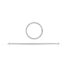 14K White Gold 2 Ct.Tw.Diamond 4 Prong Illusion Tennis Bracelet