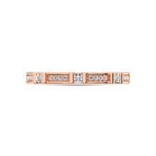 14K Rose Gold 1/6 Ct.Tw. Diamond Stackable Band