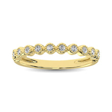 14K Yellow Gold 1/6 Ct.Tw. Diamond Stackable Band