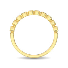 14K Yellow Gold 1/6 Ct.Tw. Diamond Stackable Band